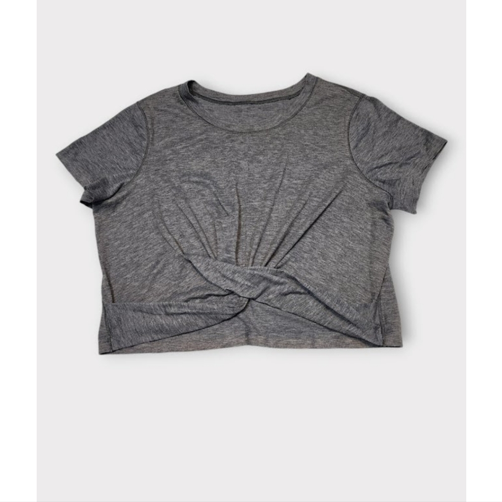 Size 6 - Lululemon Crescent Tee *Silver